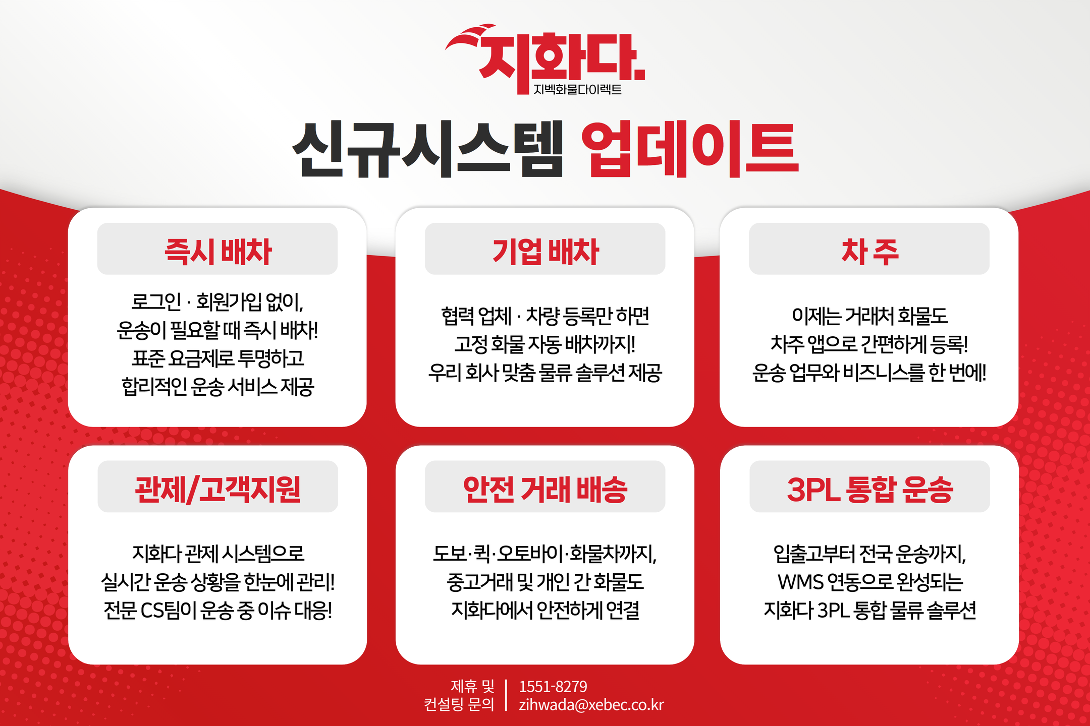 지화다 신규 시스템 업데이트